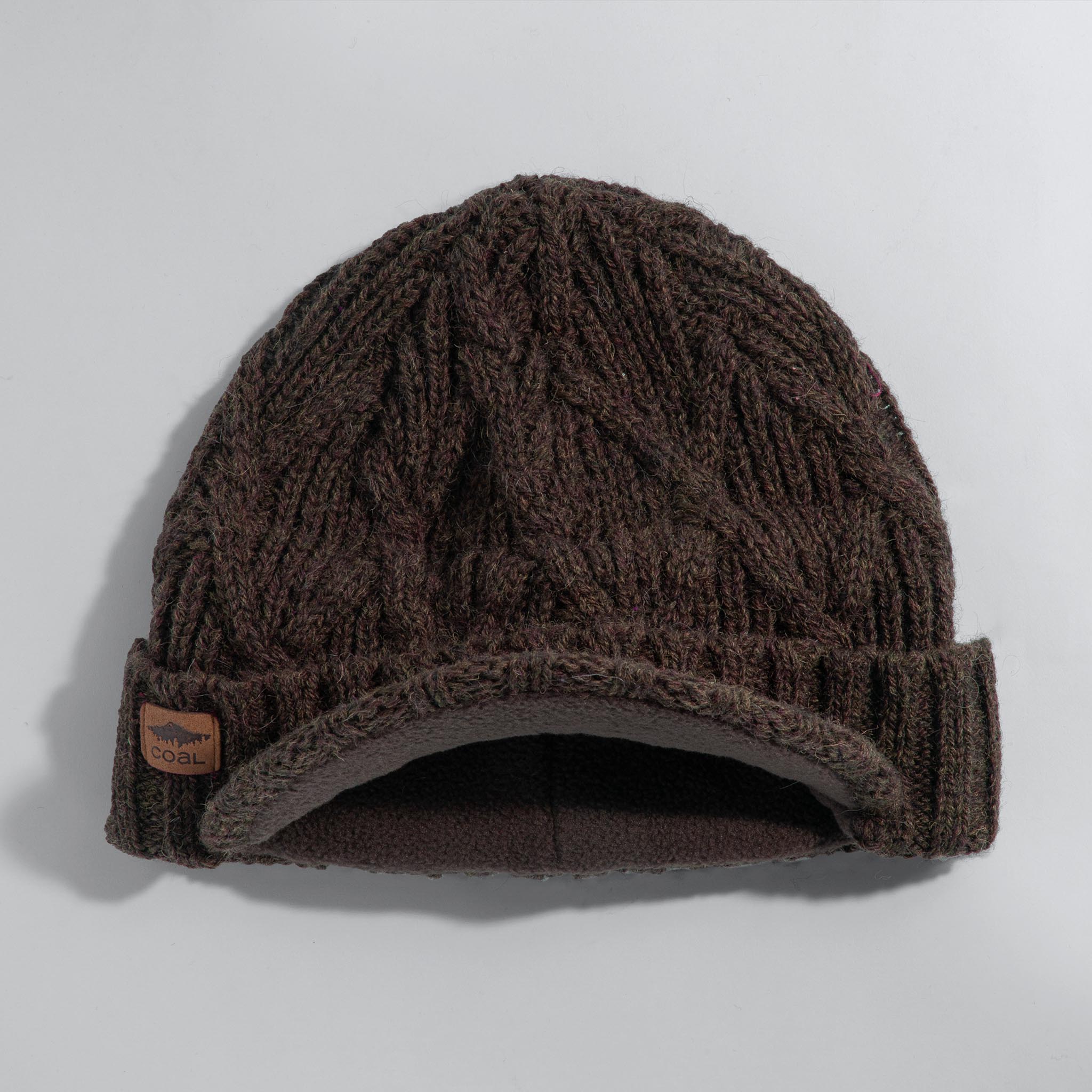 The Yukon Cable Knit Wool Brim Beanie