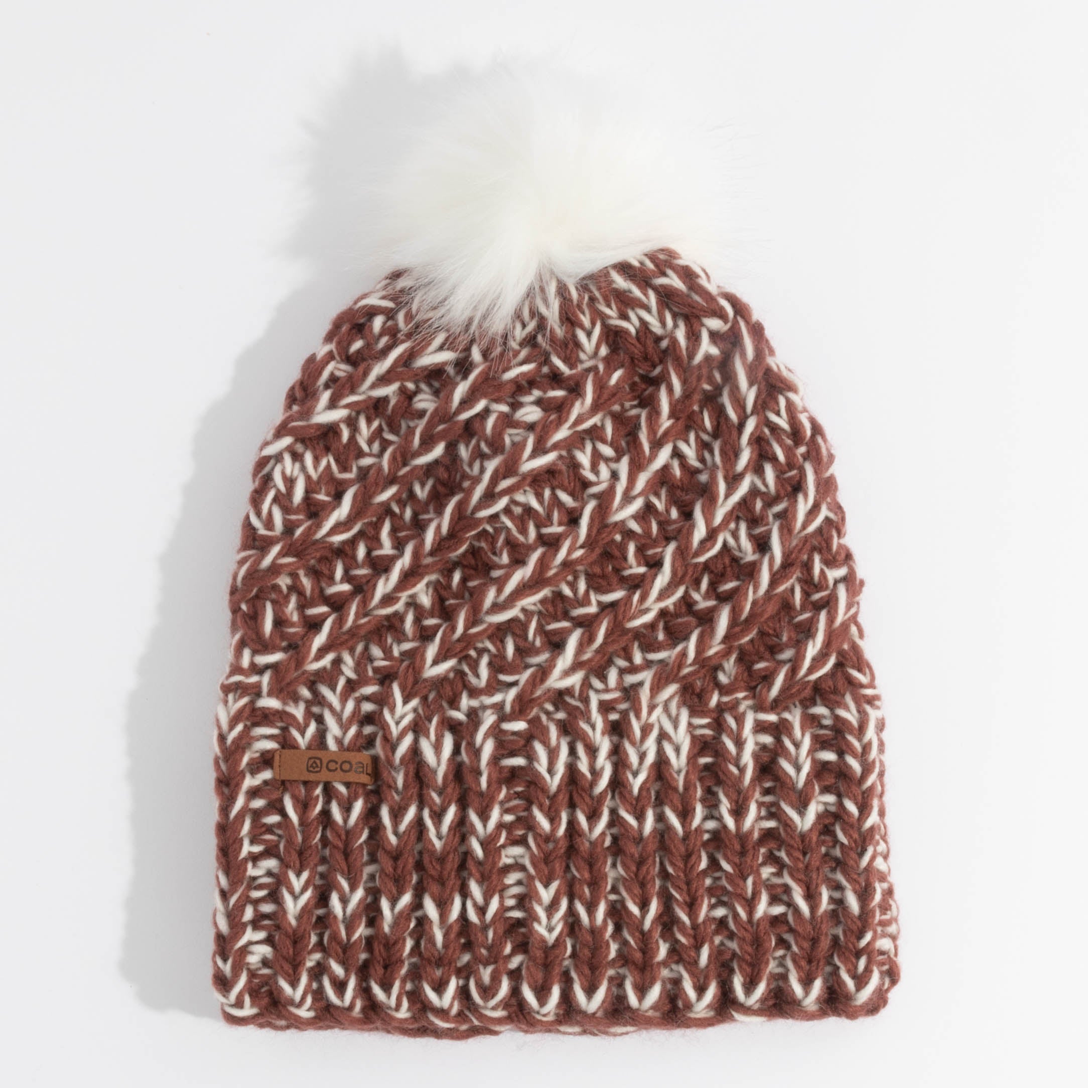 The Maizy Knit Faux Fur Pom Womens Beanie