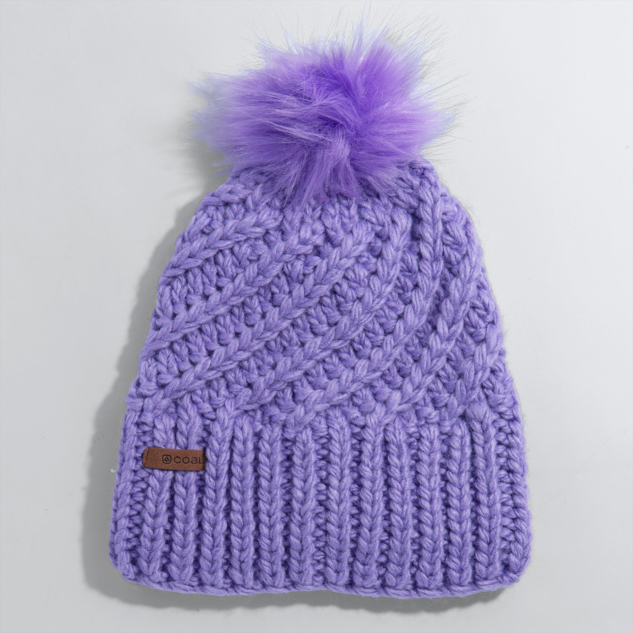 The Maizy Knit Faux Fur Pom Womens Beanie