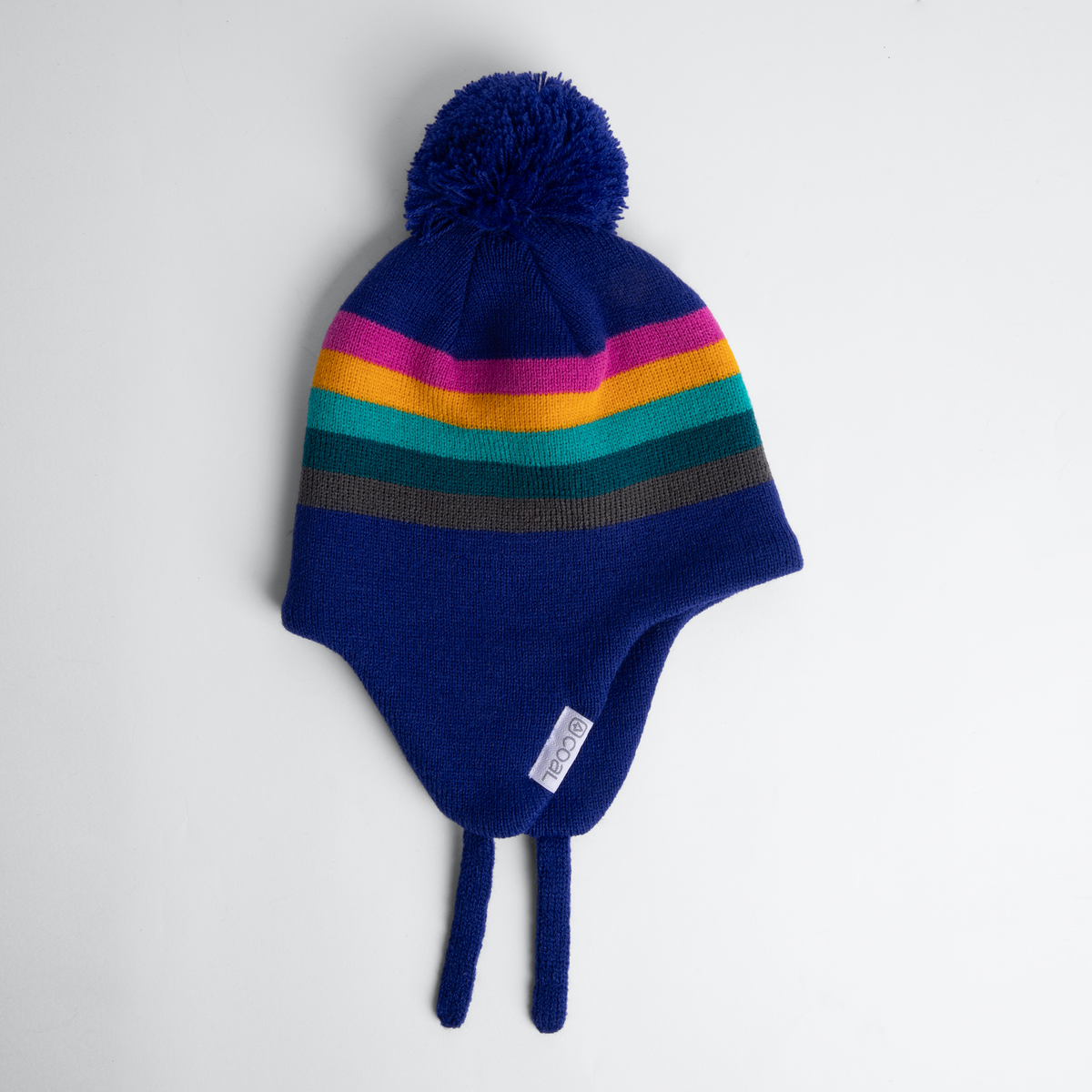 The Bert Kid's Ear Flap Pom Beanie