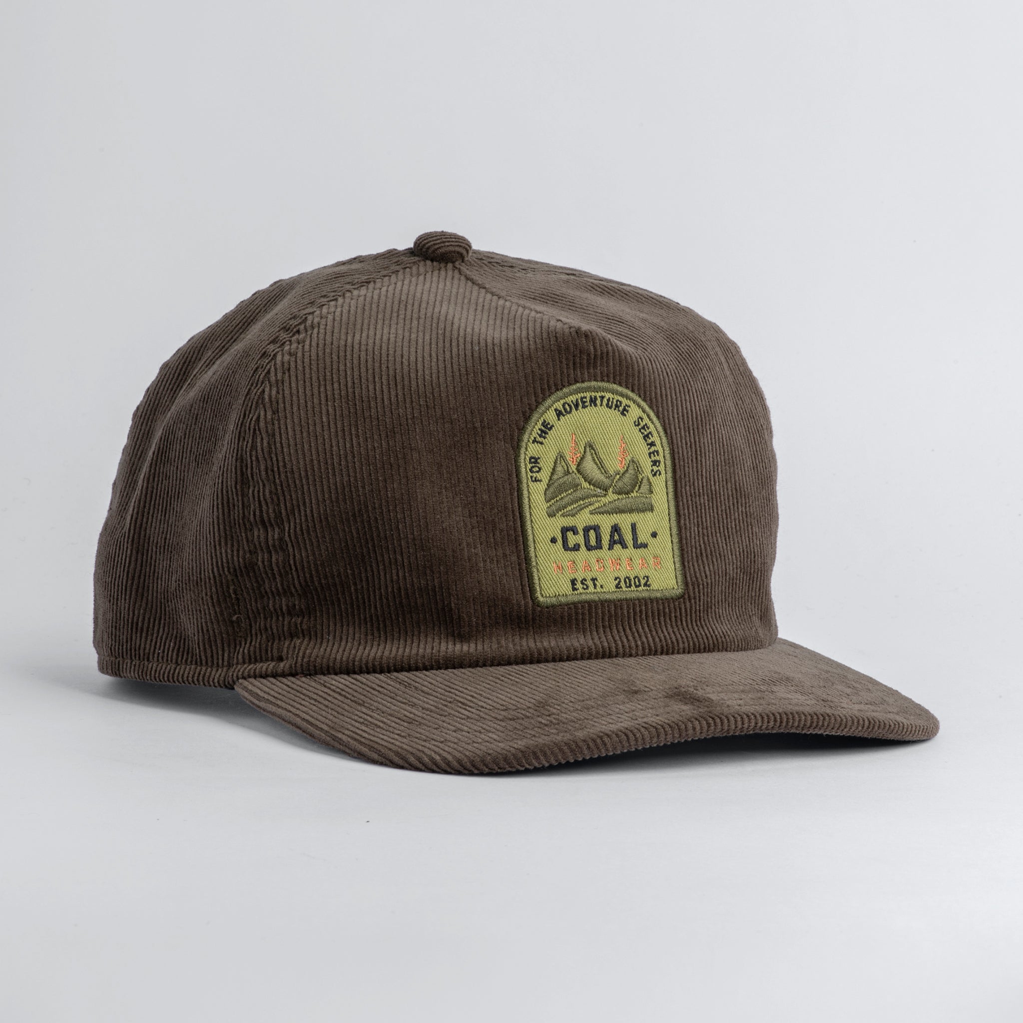 The Hilltop – Retro Corduroy Cap – Coal Headwear