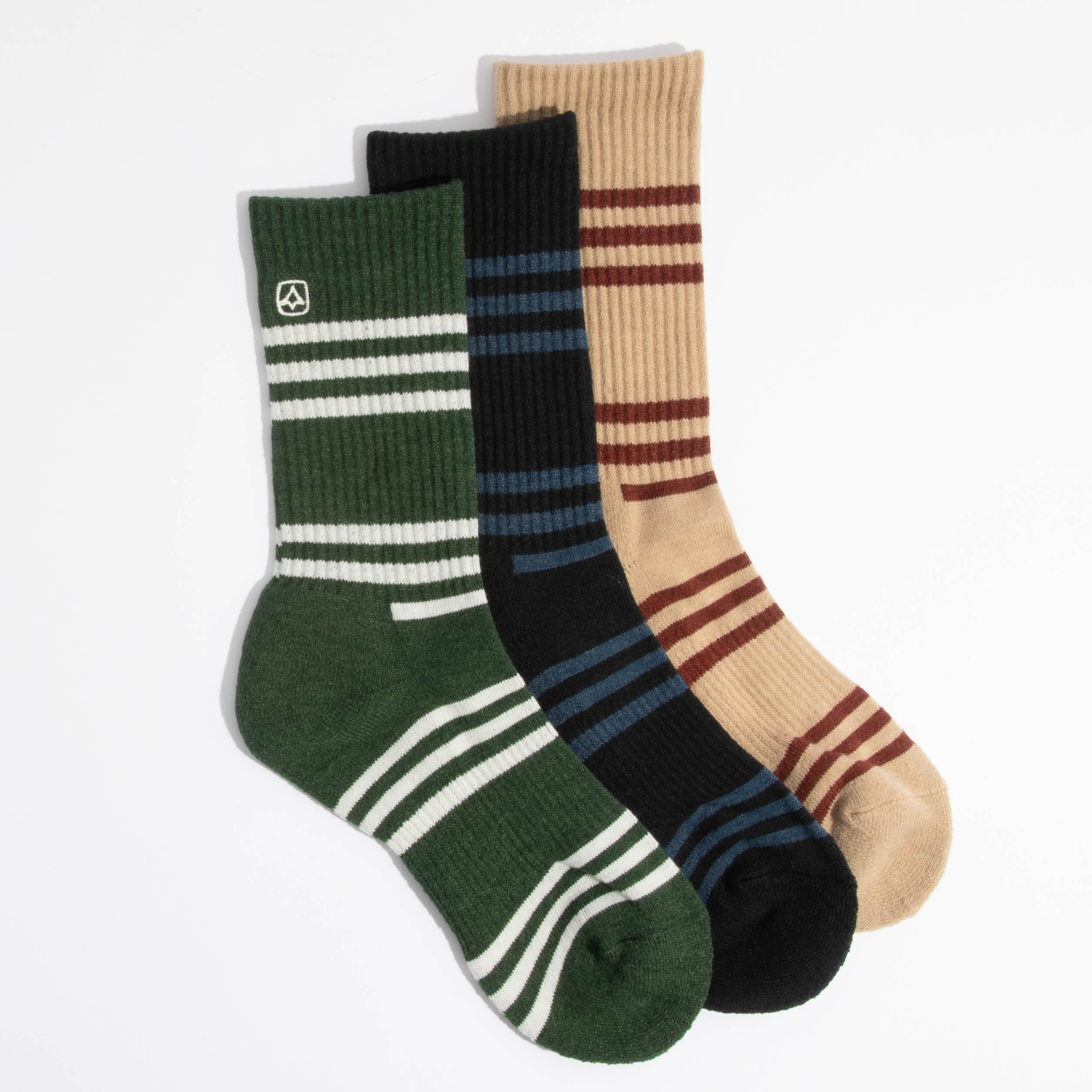 The Everyday Crew Sock Three Pack