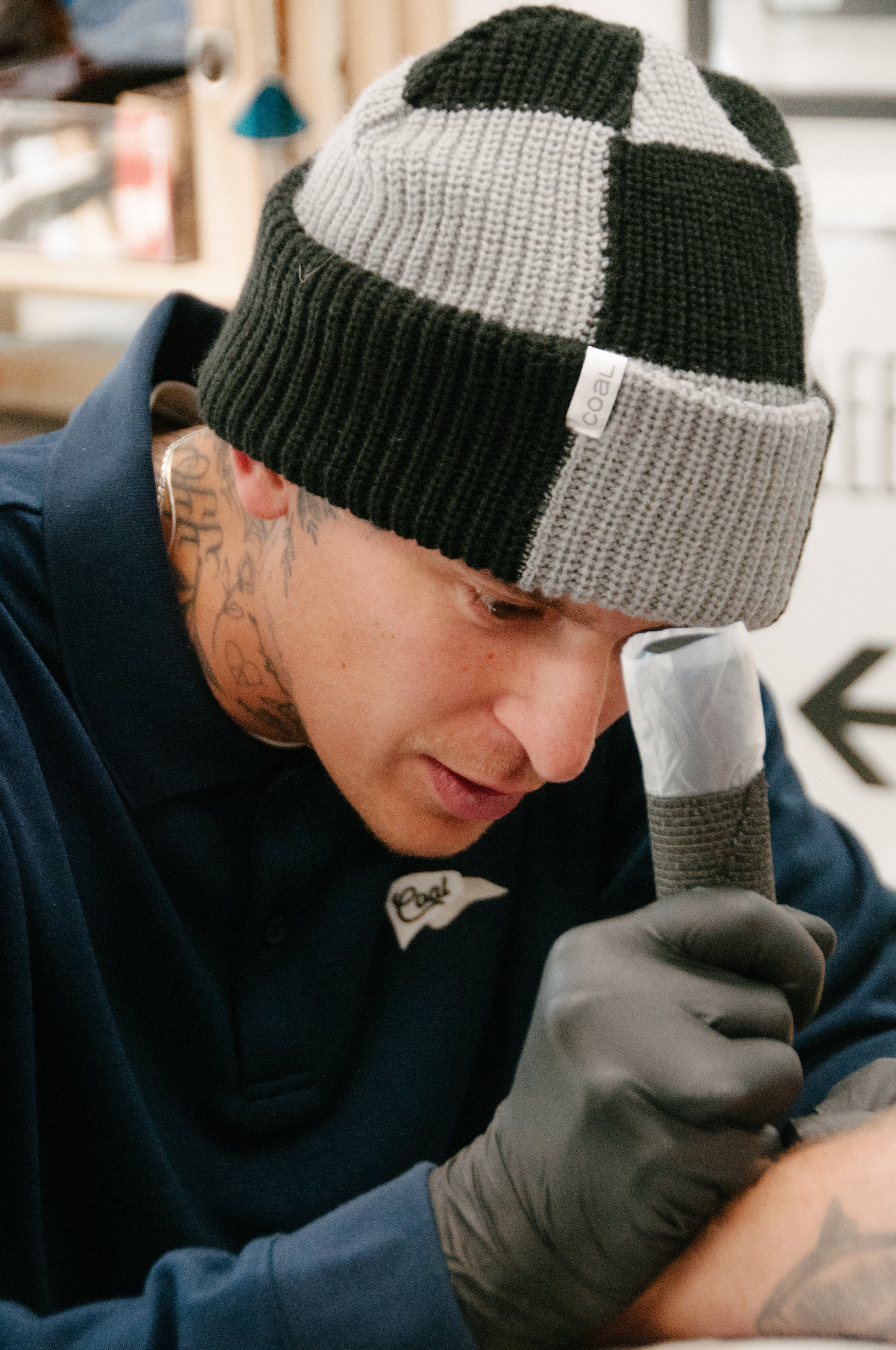 The Frena Thick Knit Cuffed Slouch Beanie | Coal Headwear